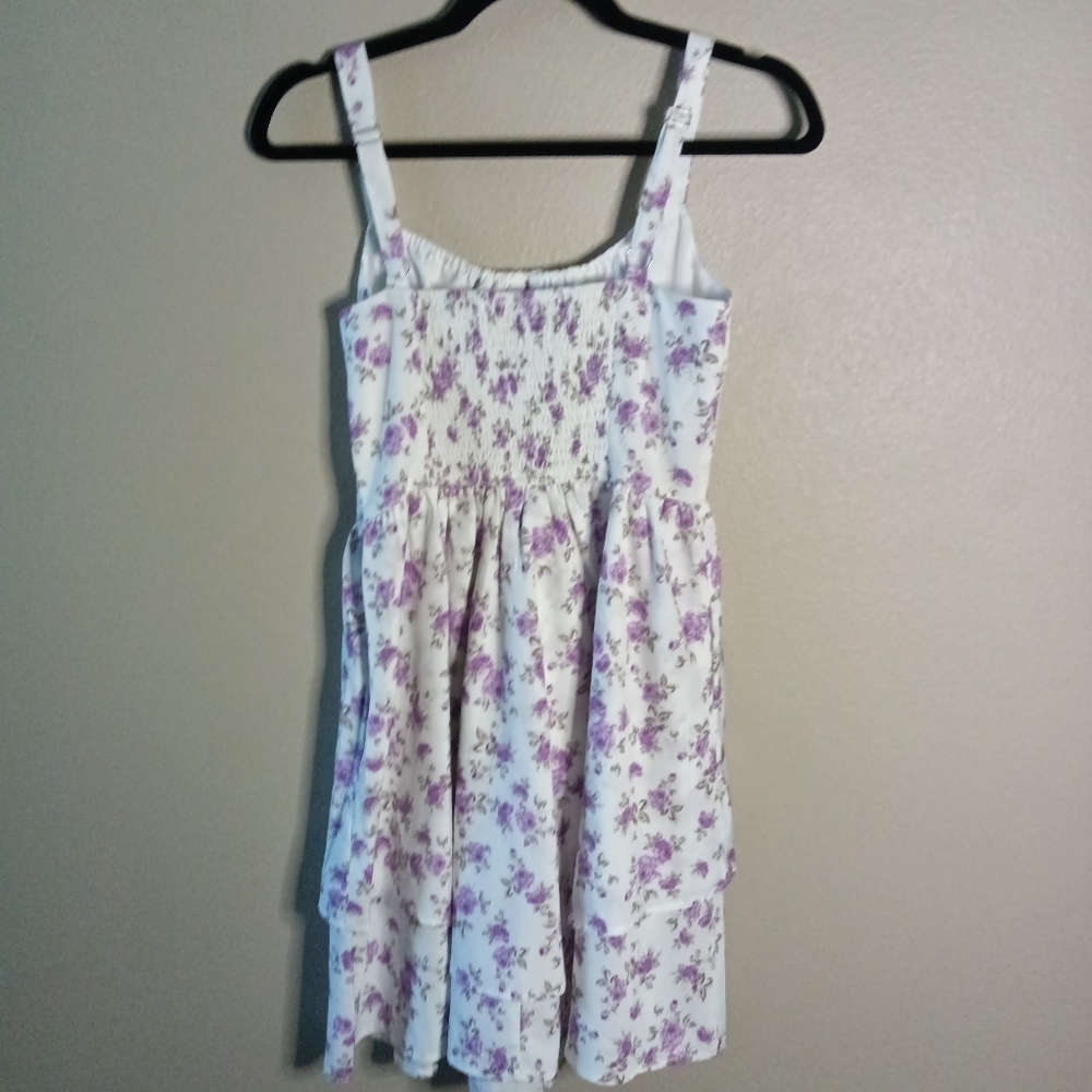 Scarlet Darkness Floral Corset Dress Green Purple Cami Small - Picture 6 of 14